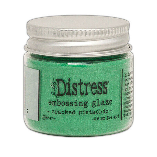 Tim Holtz Distress Embossing Glaze Powder - Cracked Pistachio - 14gr / 0.49oz Ranger