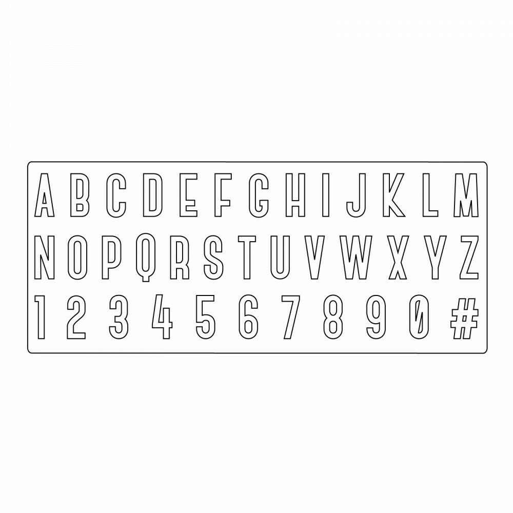 Sizzix BIGZ XL Letters & Numbers Society Die 664169 Tim Holtz 35cm x 15.25cm