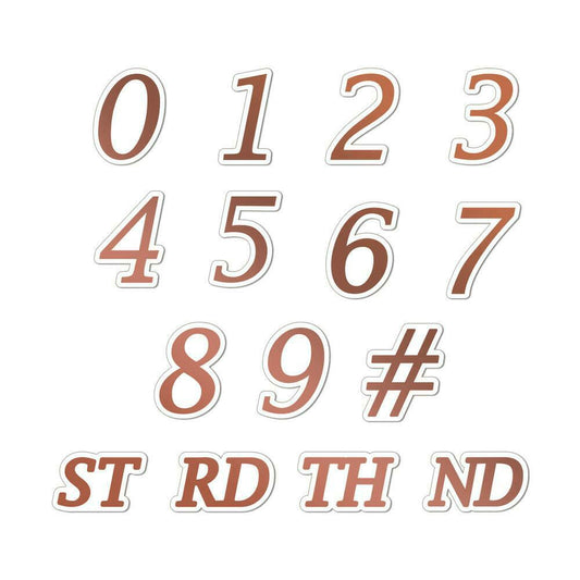Couture Creations Numeric Cut Foil & Emboss Dies Set Numbers 15pc