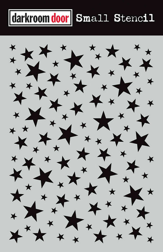 Darkroom Door Small Stencil Starry Night 4.5in x 6in Plastic