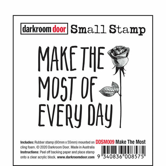 Darkroom Door Small Stamp Make The Most Rubber 55mm x 60mm
