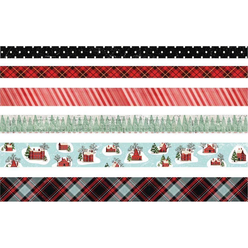 Tim Holtz idea-ology Design Tape Christmas Washi 6 Rolls