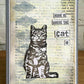 Darkroom Door Eclectic Rubber Stamp Sitting Cat