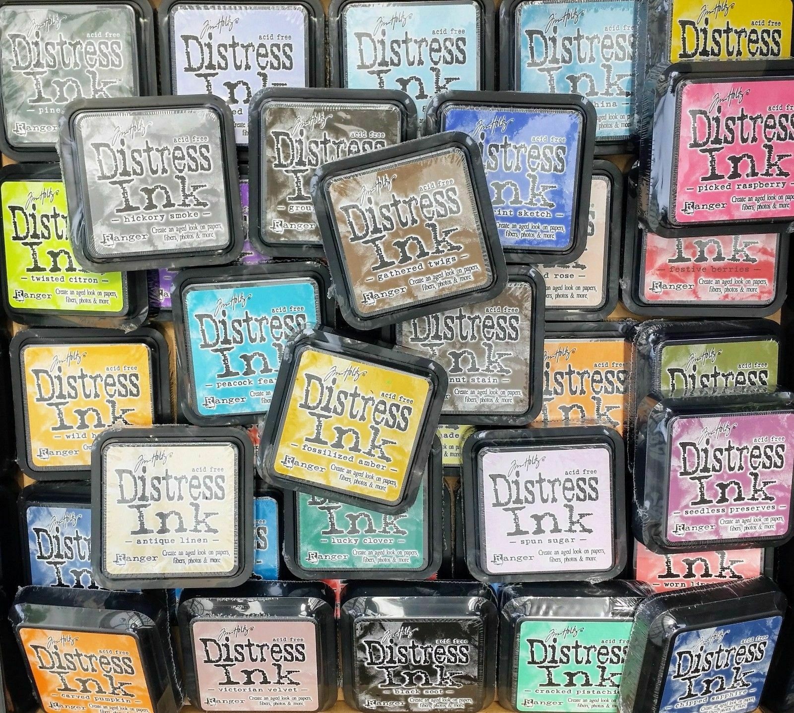 Tim Holtz Distress Ink Pad Full Size Acid Free Non Toxic 7.5 x 7.5cm R ...