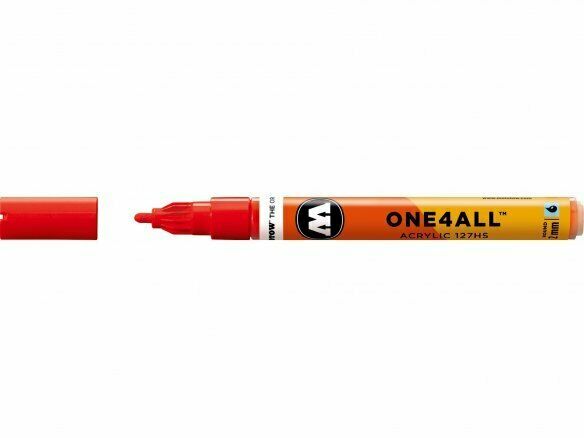 Molotow ONE4ALL 127HS Traffic Red Acrylic Marker Pen 2mm Colour 013