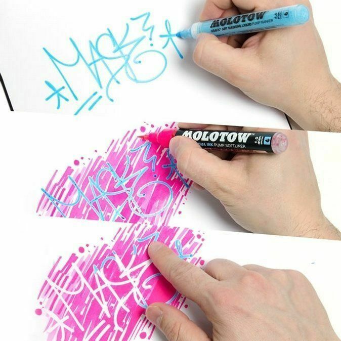 Molotow GRAFX 4mm Art Masking Liquid Fluid Marker Pen 4mm Tip