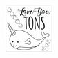 Sizzix Love You Tons Framelits with Clear Stamps 4 Dies plus 4 Stamps