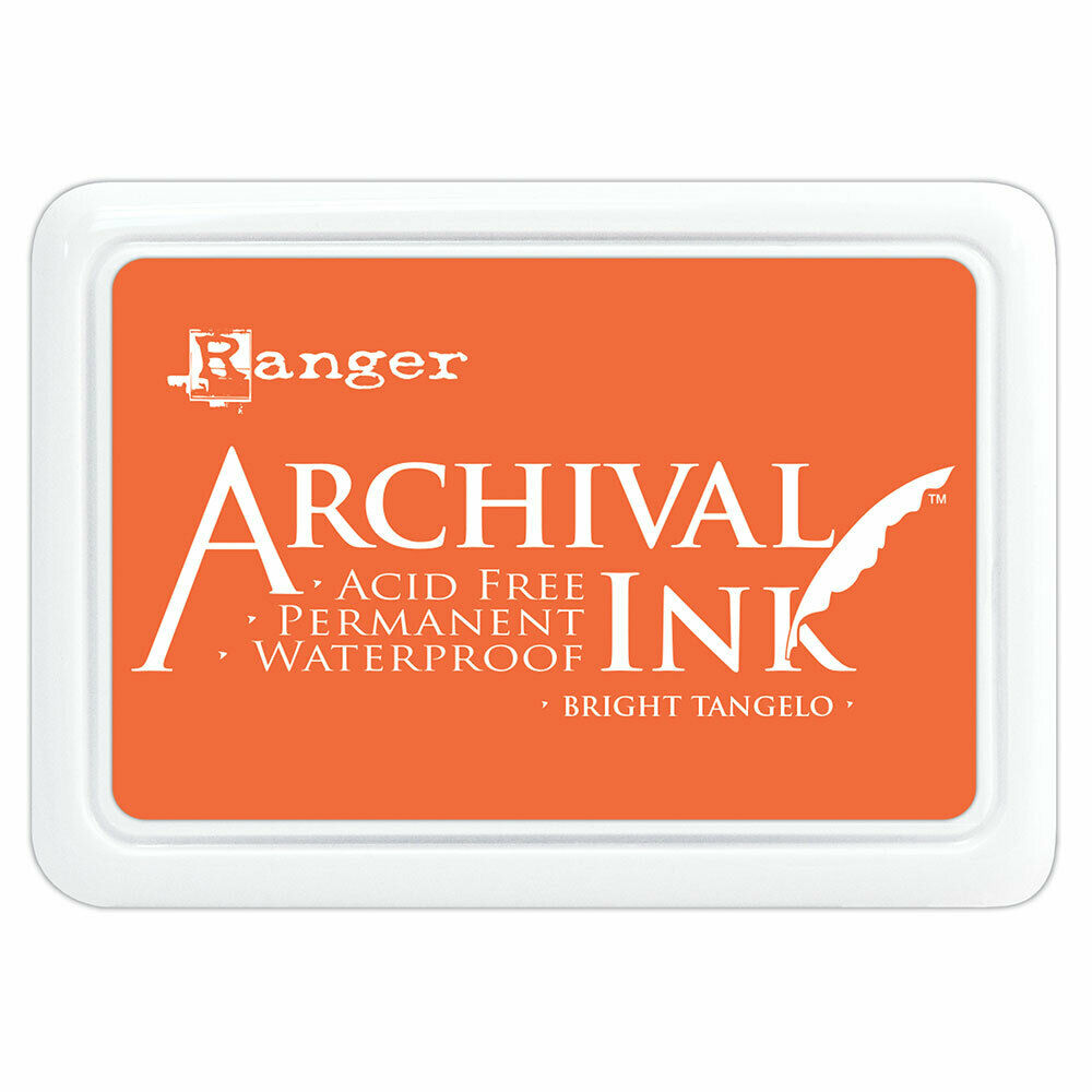 Ranger Archival Ink Stamp Pad Permanent 97mm x 70mm Acid Free Non Toxic, Golden Shop Australia