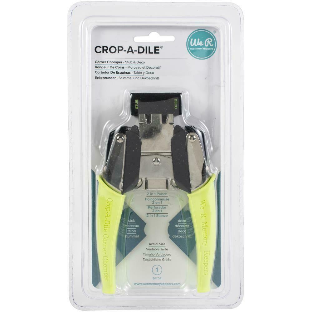 We R Memory Keepers Crop-A-Dile Corner Chomper - Stub & Deco 2 in 1 Punch