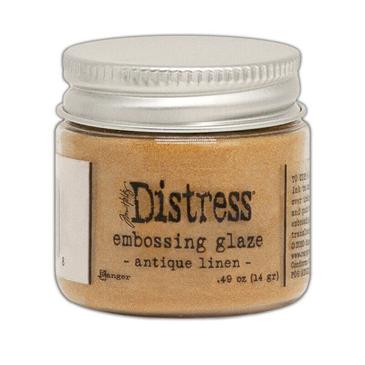 Tim Holtz Distress Embossing Glaze Powder - Antique Linen - 14gr / 0.49oz Ranger