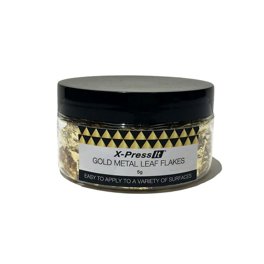 X-Press It Gold Metal Leaf Flakes 5g Imitation Gold