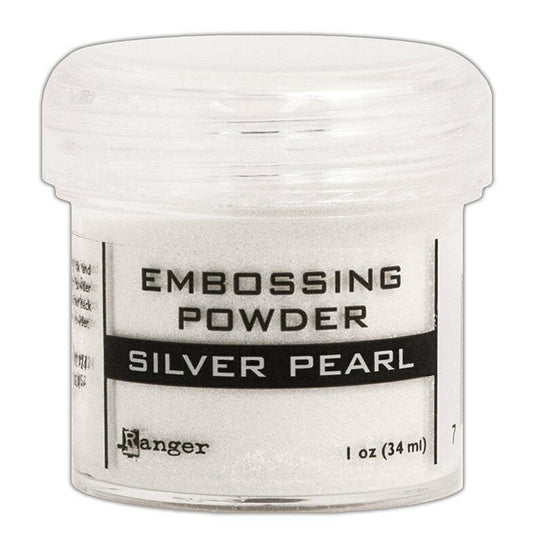 Ranger Embossing Powder Silver Pearl 1oz Jar Weight 0.63oz/18gr
