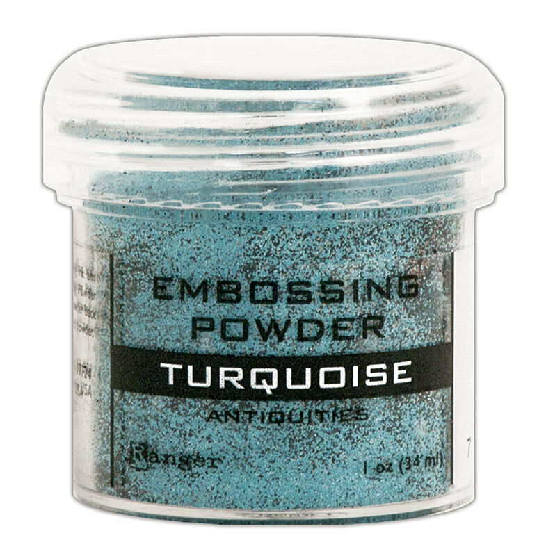 Ranger Embossing Powder Turquoise Antiquities 1oz Jar Weight 0.85oz/24gr