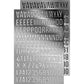 Tim Holtz idea-ology Metallic Finish Stickers Alphabet Silver 568 Stickers