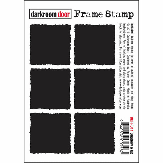Darkroom Door Frame Shadow 6 Up Rubber Stamp 80mm x 118mm