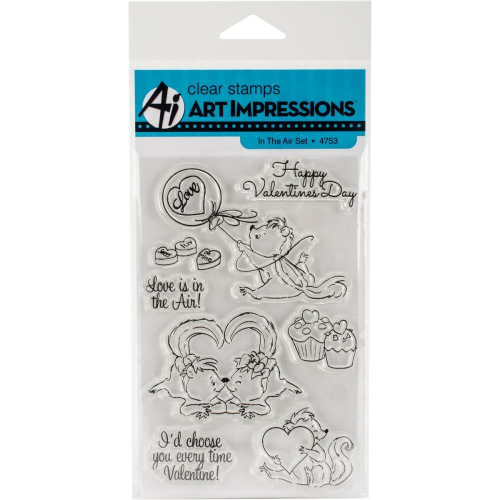 Art Impressions In The Air Set Clear Stamps Made in USA 8 pcs