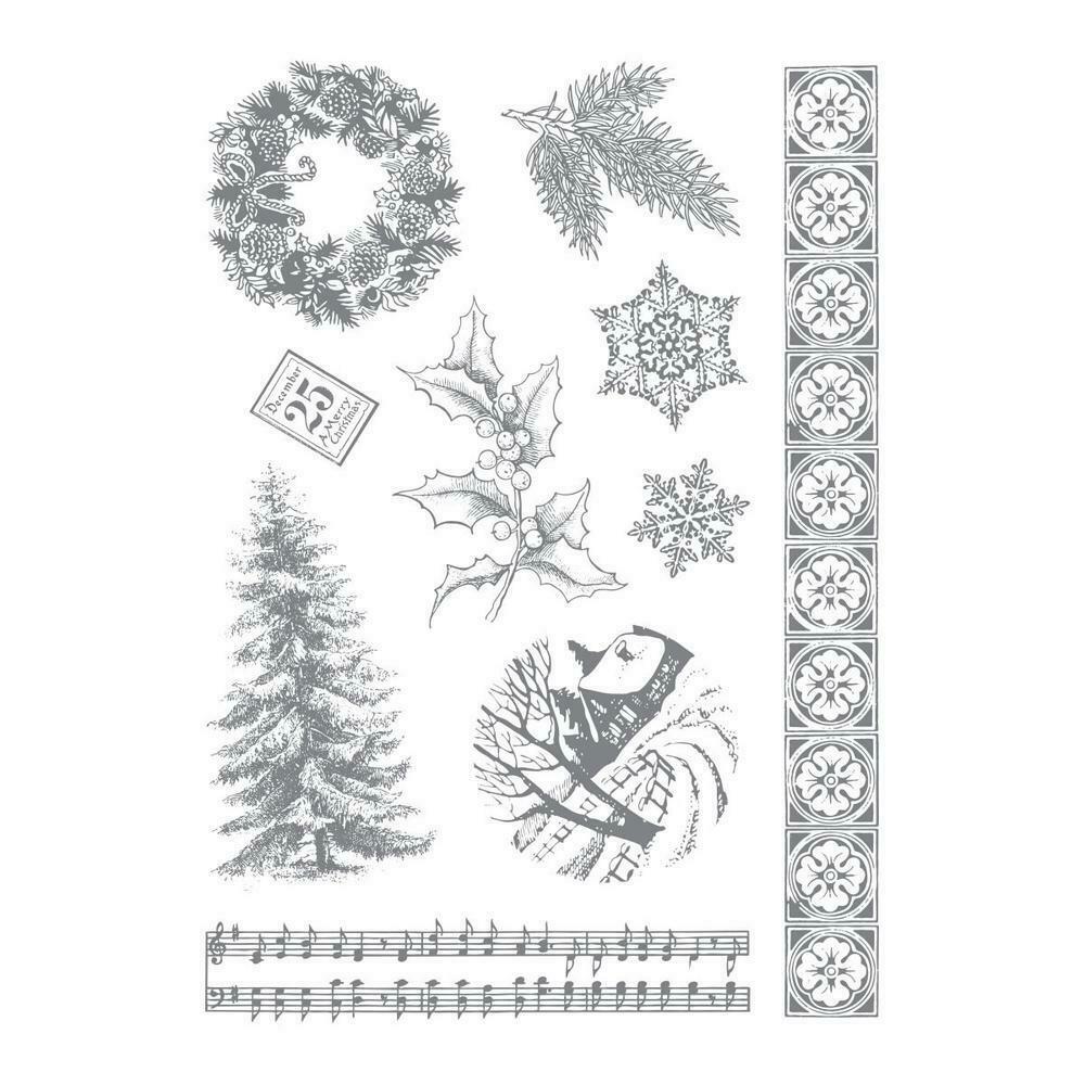 Couture Creations Silent Night Clear Stamp Set 169 x 119mm
