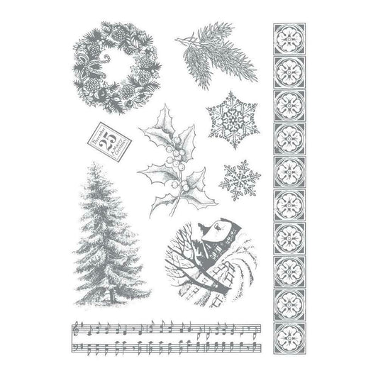 Couture Creations Silent Night Clear Stamp Set 169 x 119mm