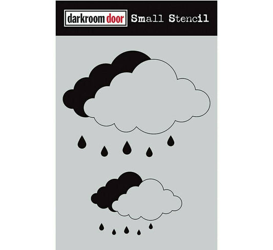 Darkroom Door Small Stencil Cloud Set 4.5in x 6in Plastic