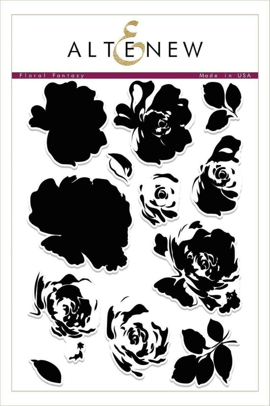 Altenew Floral Fantasy Clear Stamps 12pcs Made in USA