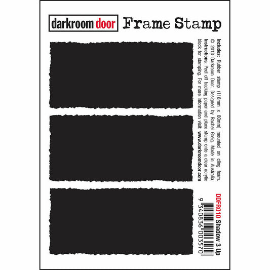 Darkroom Door Frame Shadow 3 Up Rubber Stamp 80mm x 118mm