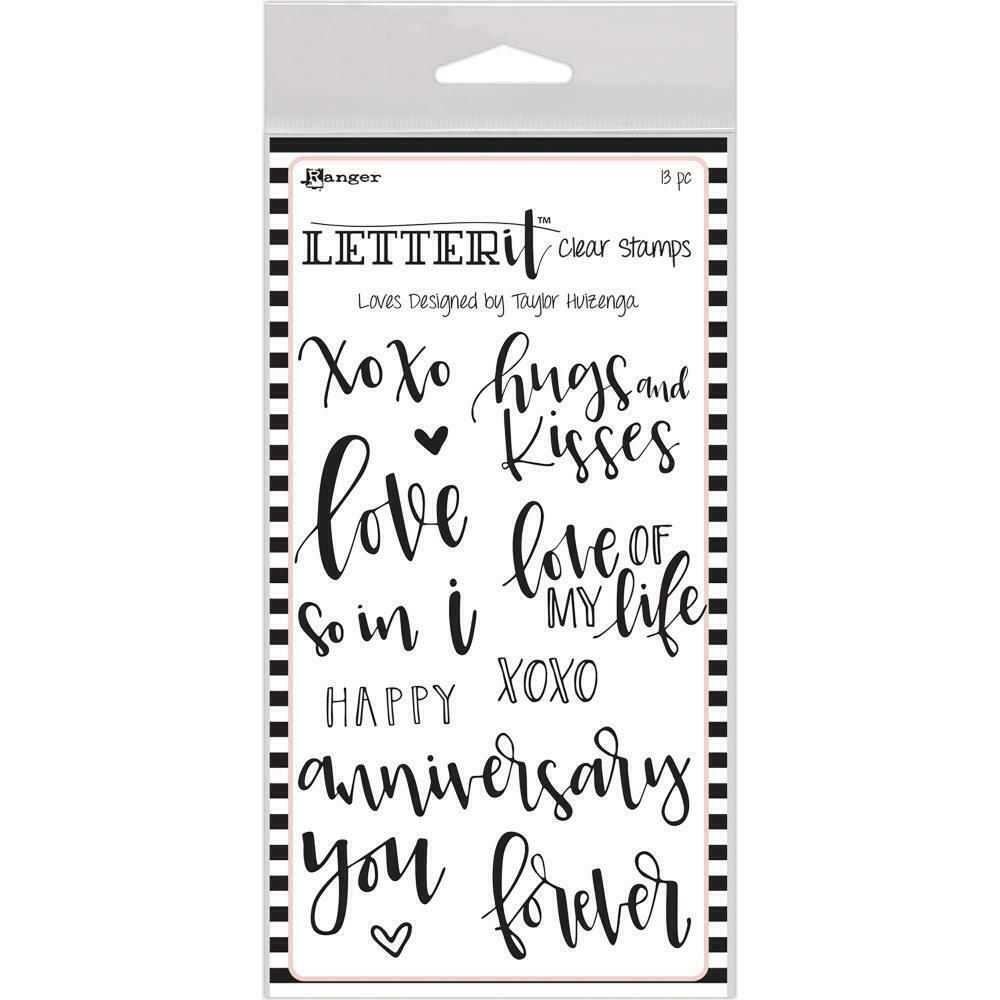 Letter It Loves Clear Stamps Set - 13pc Handwritten Sentiments