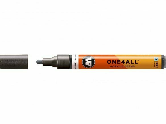 Molotow ONE4ALL 227HS Signal Black Acrylic Marker Pen 4mm Colour 180