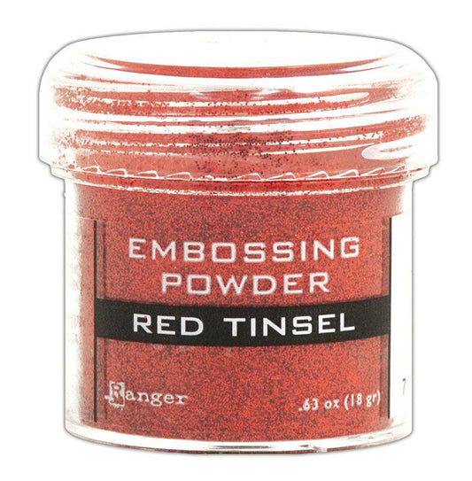 Ranger Embossing Powder Red Tinsel 1oz Jar Weight 0.63oz/18gr