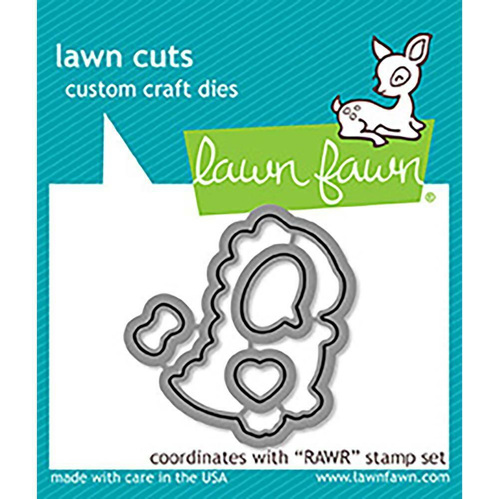Lawn Fawn Cuts Custom Craft Dies RAWR 4pc LF1556