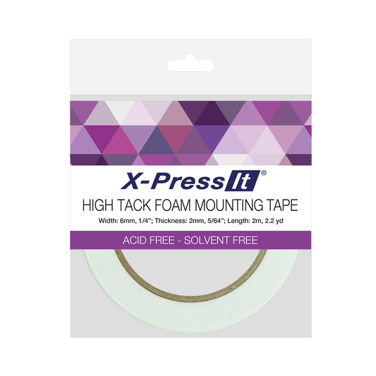 X-Press It High Tack Foam Mounting Tape 6mm x 2mm x 2m