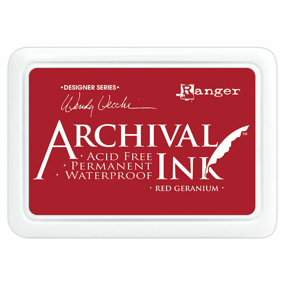 Ranger Archival Ink Stamp Pad Permanent 97mm x 70mm Acid Free Non Toxic