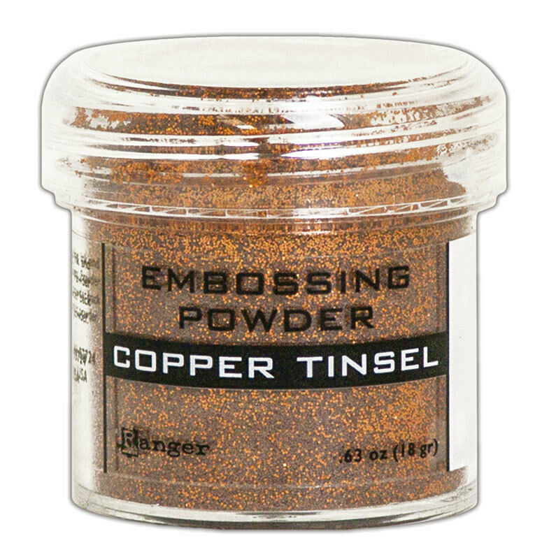 Ranger Embossing Powder Copper Tinsel 1oz Jar Weight 0.63oz/18gr