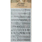 Tim Holtz idea-ology Metallic Finish Stickers Alphabet Silver 568 Stickers