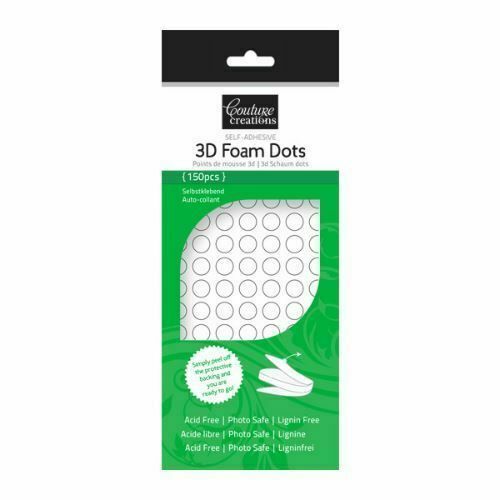 Couture Creations Self Adhesive 3D Foam Dots Squares or Strips
