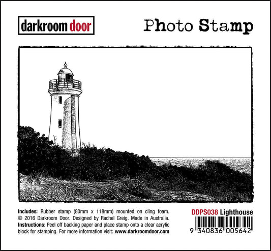 Darkroom Door Photo Rubber Stamp Lighthouse - 118mm x 80mm