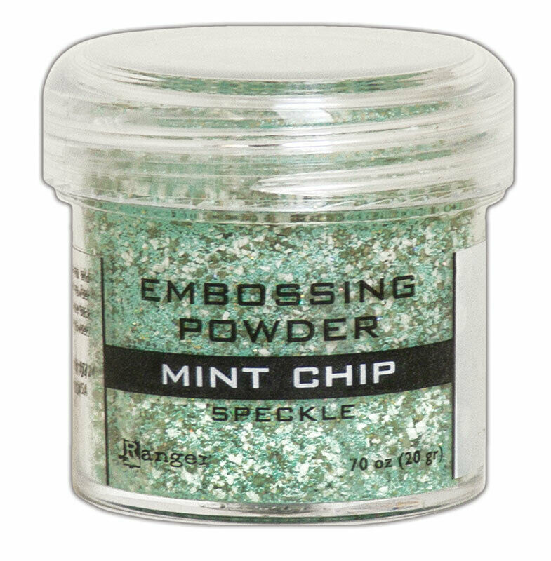Ranger Embossing Powder Speckle - Mint Chip 1oz Jar Weight 0.70oz/20gr