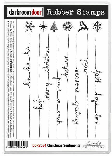 Darkroom Door Rubber Stamp Set Christmas Sentiments