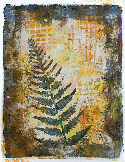 Darkroom Door Large Stencil Ferns 9 x 12 inch Plastic