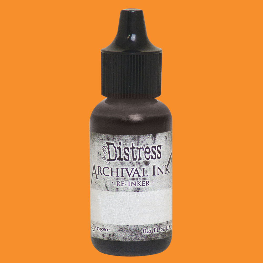 Tim Holtz Spiced Marmalade Distress Archival Ink Reinker Refill 0.5oz / 14ml