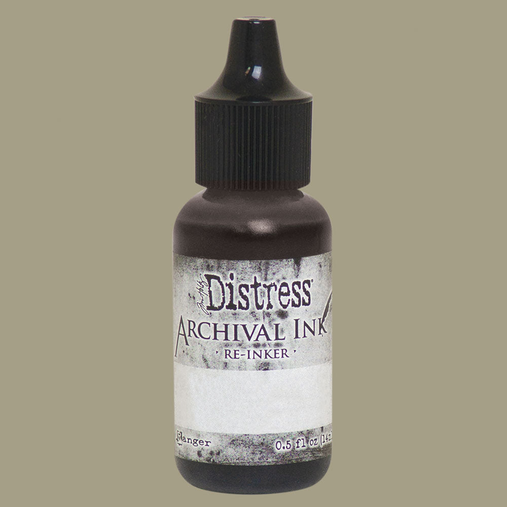 Tim Holtz Distress Archival Ink Frayed Burlap Reinker Refill 0.5oz / 14ml