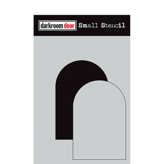 Darkroom Door Small Stencil Round Arch Set 4.5in x 6in Plastic
