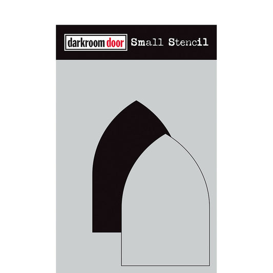 Darkroom Door Small Stencil Gothic Arch Set 4.5in x 6in Plastic