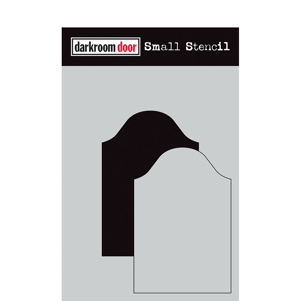 Darkroom Door Small Stencil Convex Arch Set 4.5in x 6in Plastic