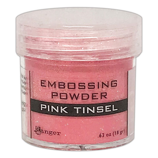 Ranger Embossing Powder Pink Tinsel 1oz Jar Weight 0.63oz/18gr