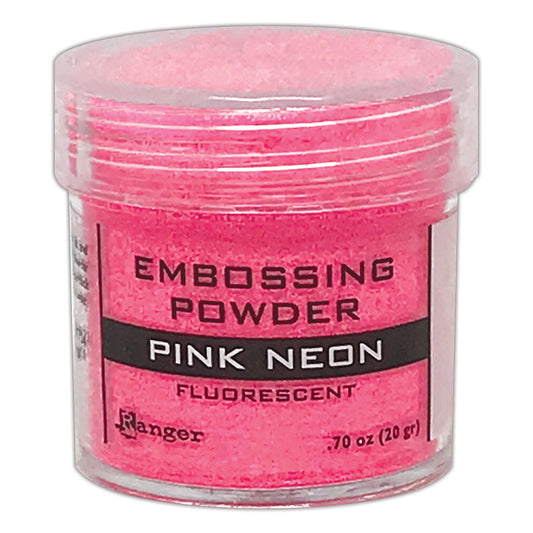 Ranger Embossing Powder Pink Neon Fluorescent 1oz Jar Weight 0.70oz/20gr