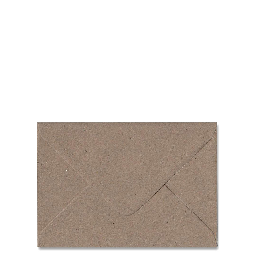 House of Paper Buffalo Kraft Natural Brown C6 Envelopes 80gsm 20 pack